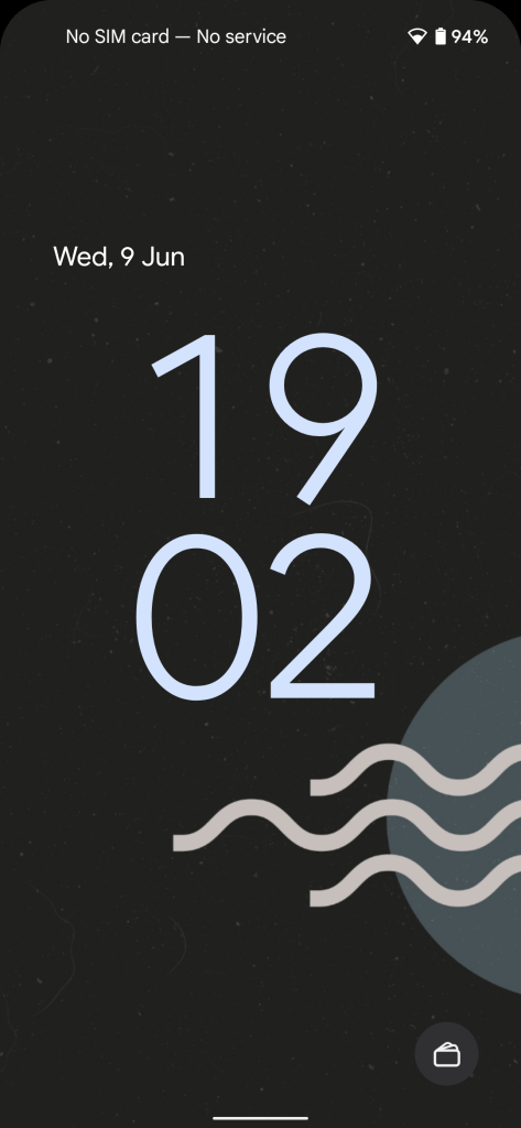 android 12 lock screen wallet