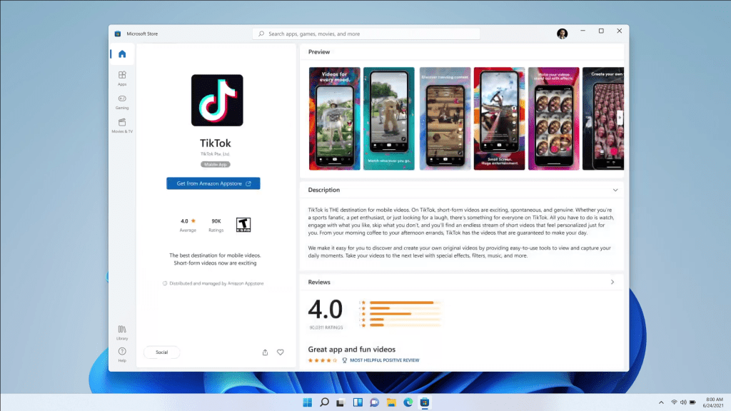 Windows 11 Android apps