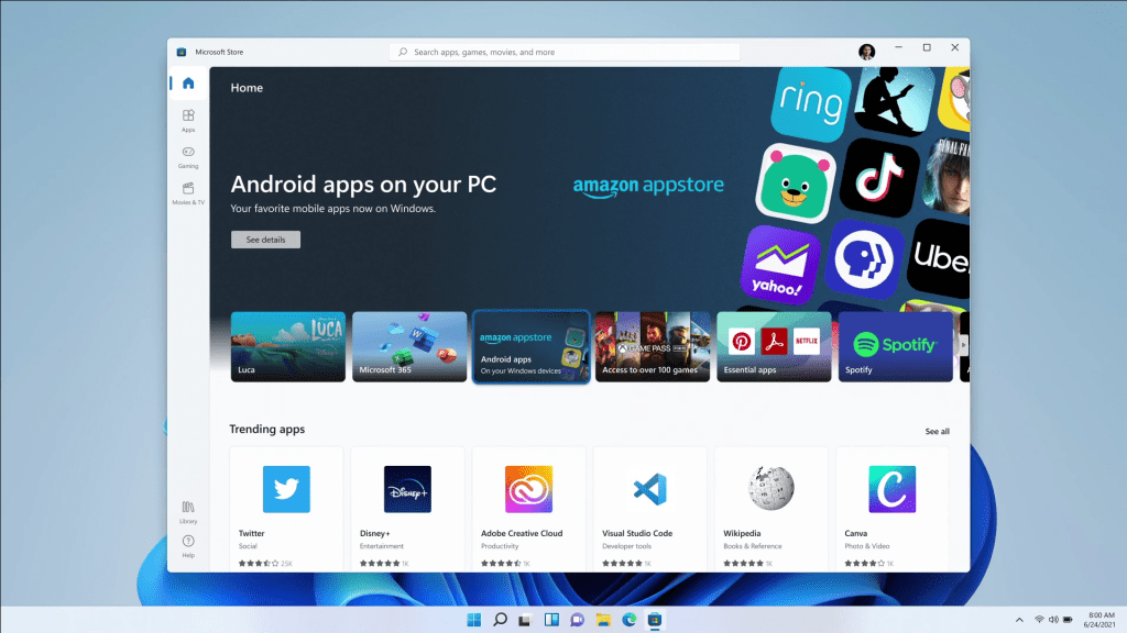 Windows 11 Android apps