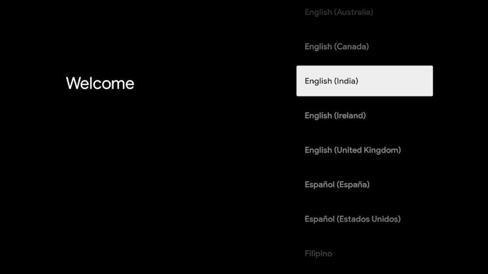 google tv setup app
