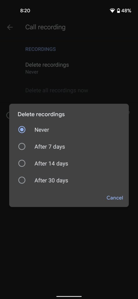 call recording google phone