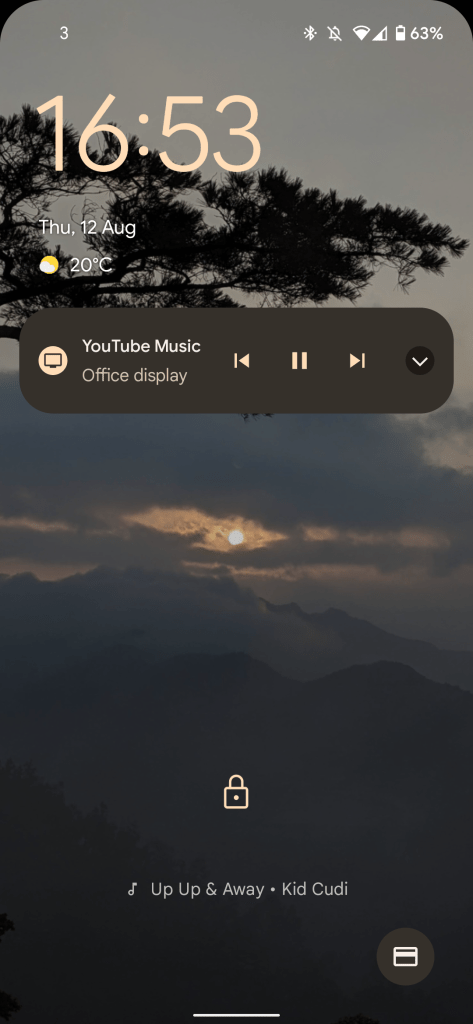 Android 12 - google sans now playing