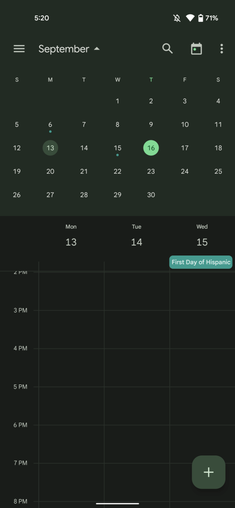 Google Calendar Material You-