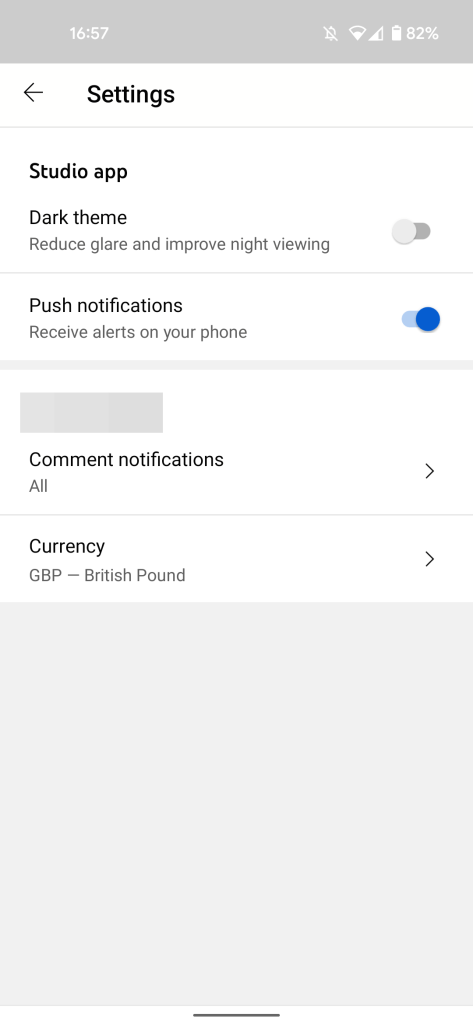 youtube studio currency