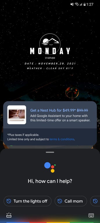 Google Assistant offer on Nest Hub 2nd Gen