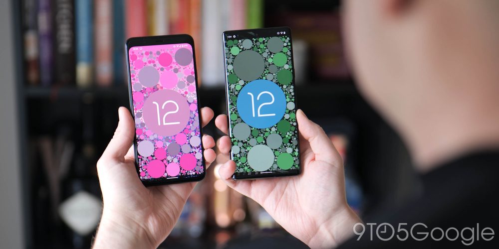 Pixel 4 XL and Pixel 6 Pro running Android 12