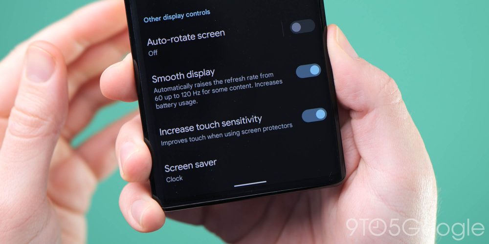 android settings to enable