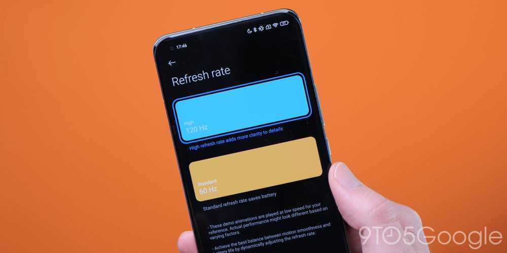 android settings to enable