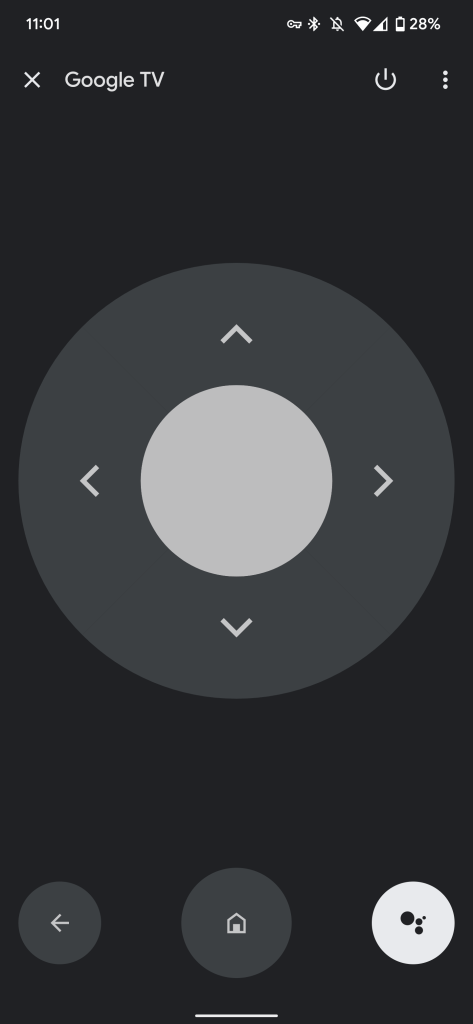 google home d-pad