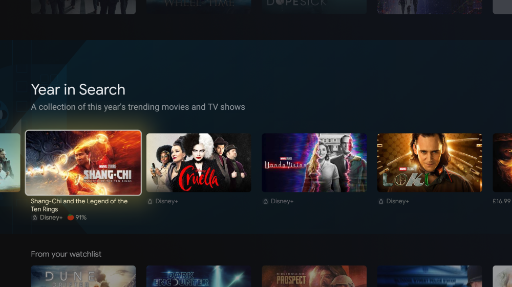 google tv year in search