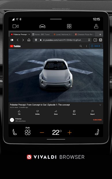 vivaldi android automotive