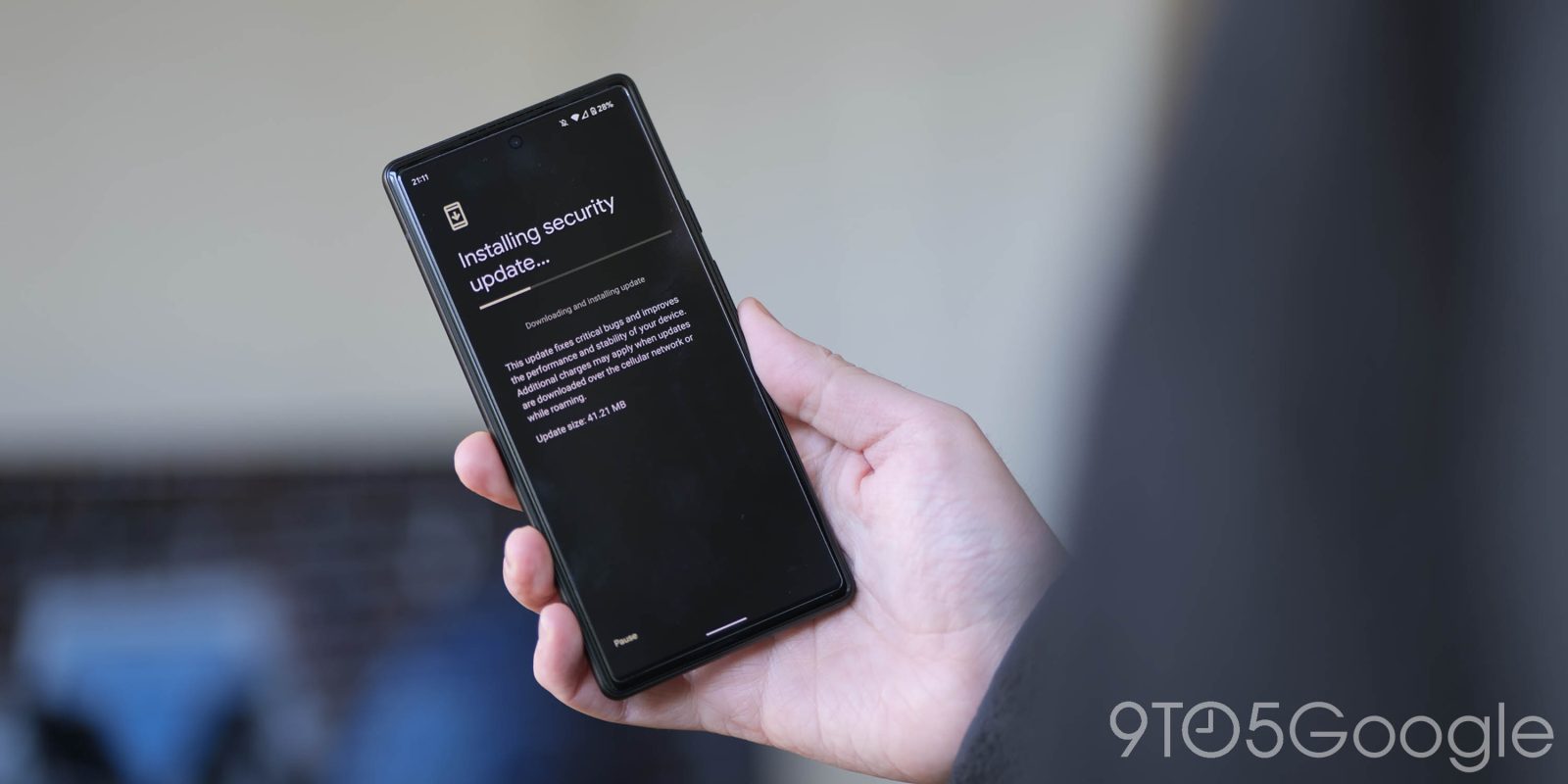Pixel 6 installing January 2021 patch