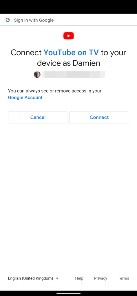 youtube tv mobile sign-in