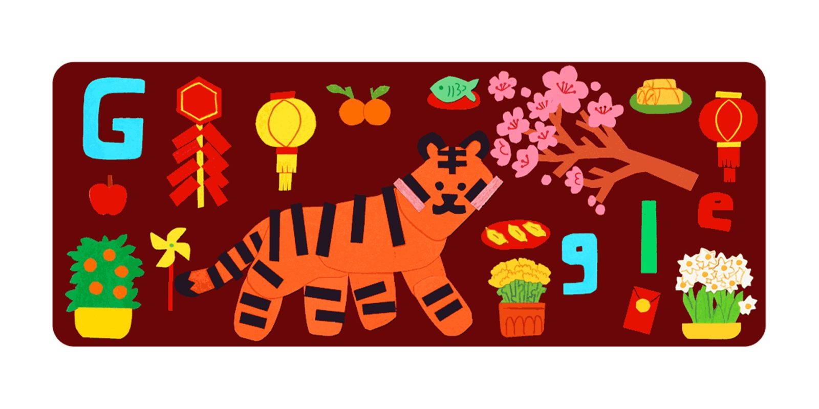 Lunar New Year 2022 Google Doodle