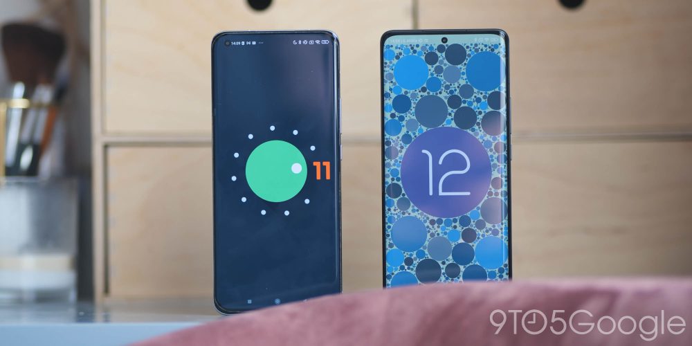 Xiaomi 12 Pro and Mi 11 Ultra running Android 12 and Android 11 respectively