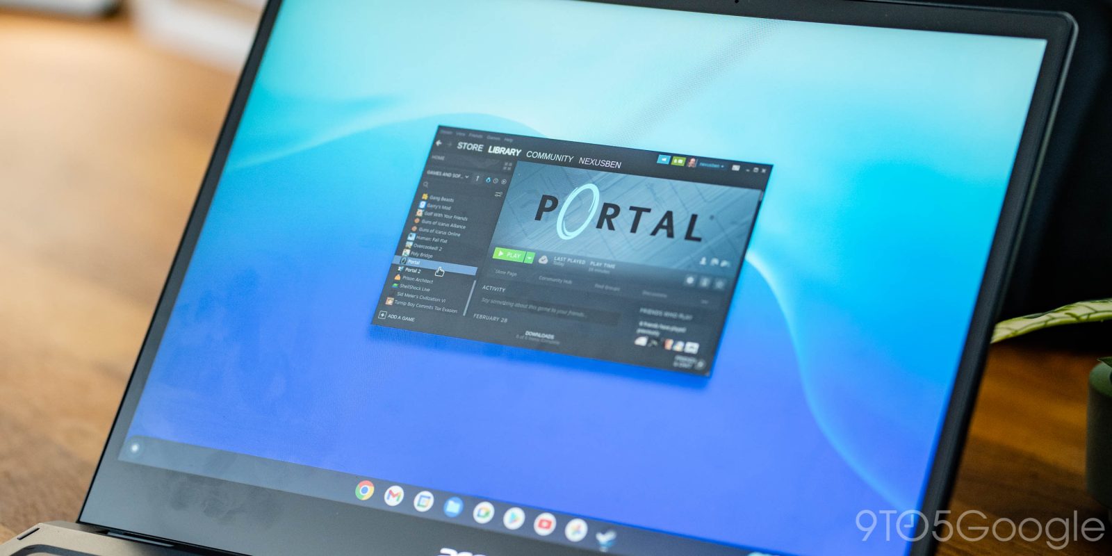 Set up Steam on ChromeOS