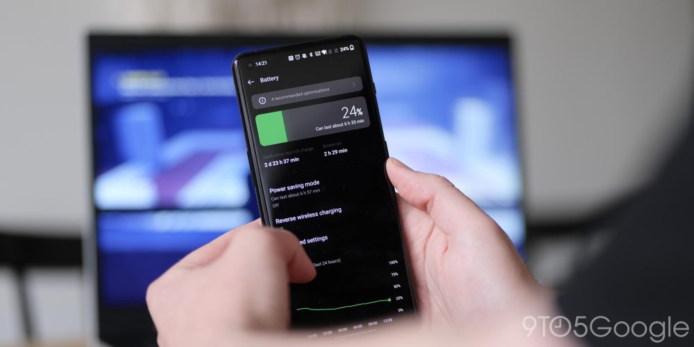 OnePlus 10 Pro with 24% battery life remaining.