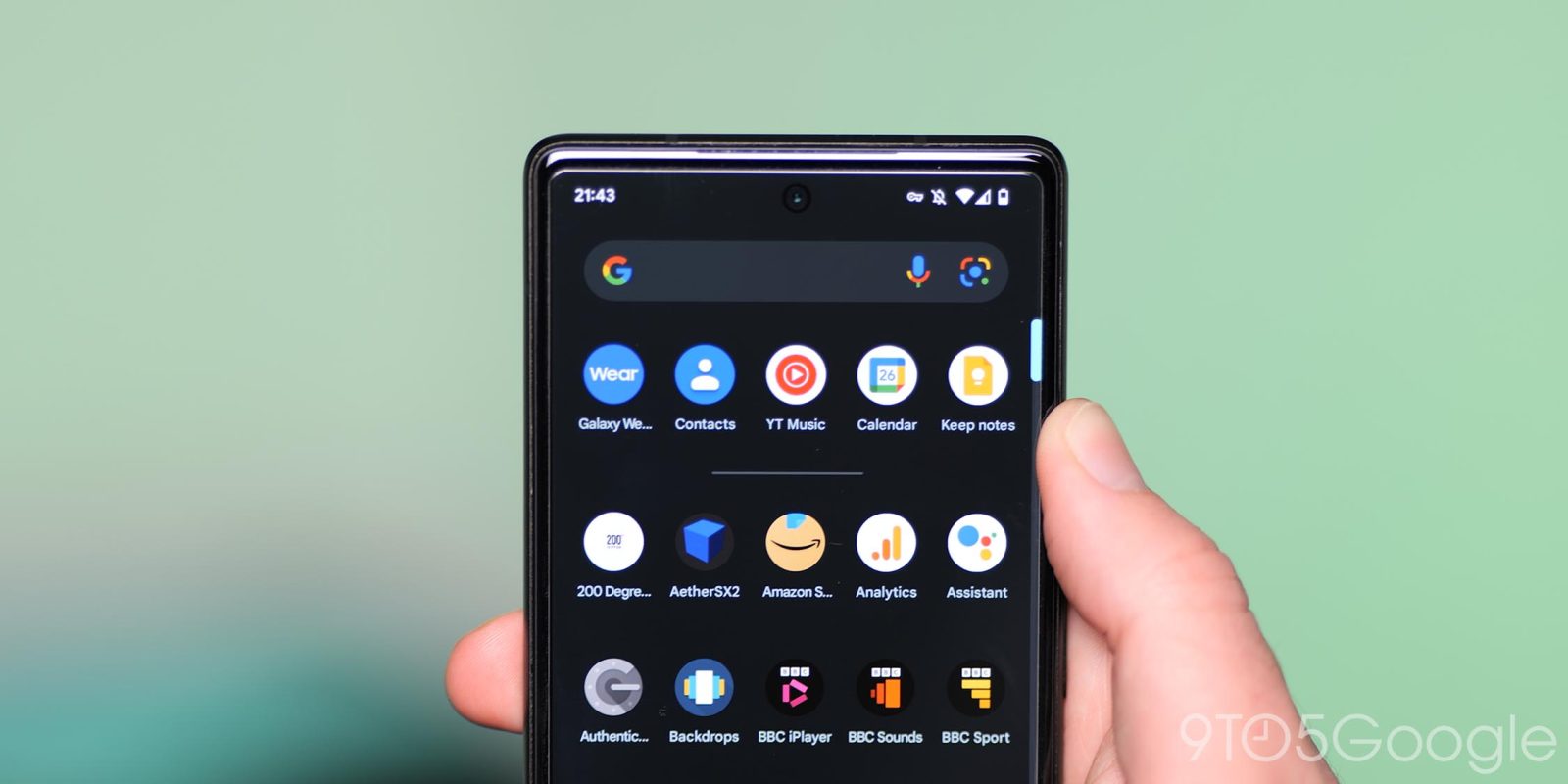 Android 13 Pixel search