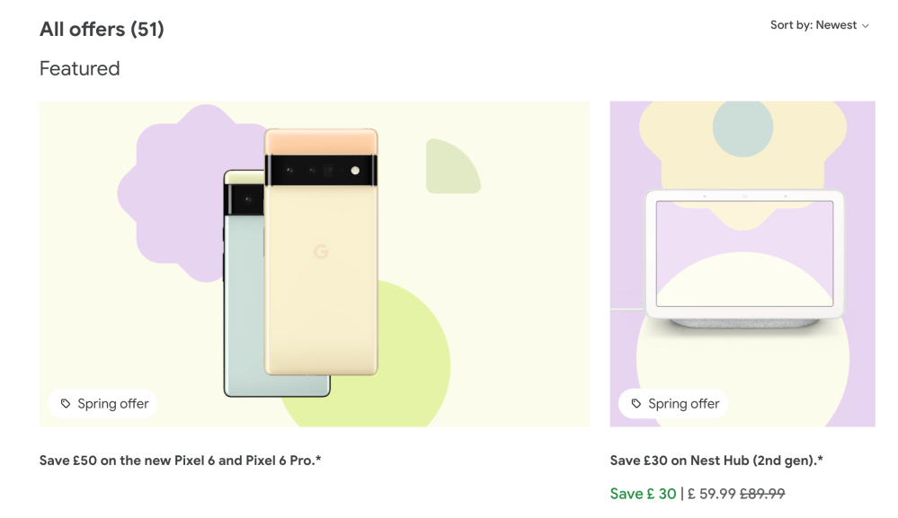 google store spring sale