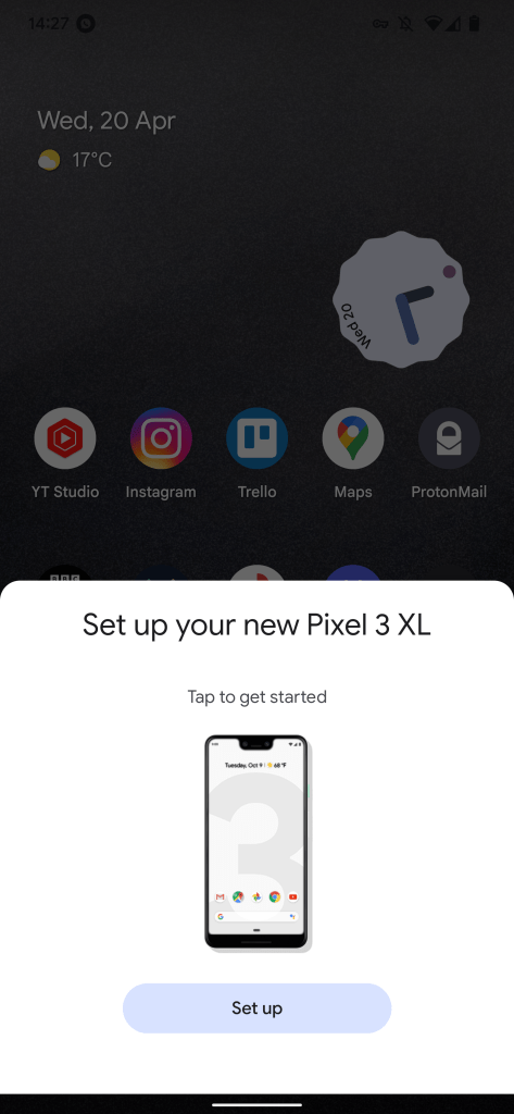 Set up my device new phone UI