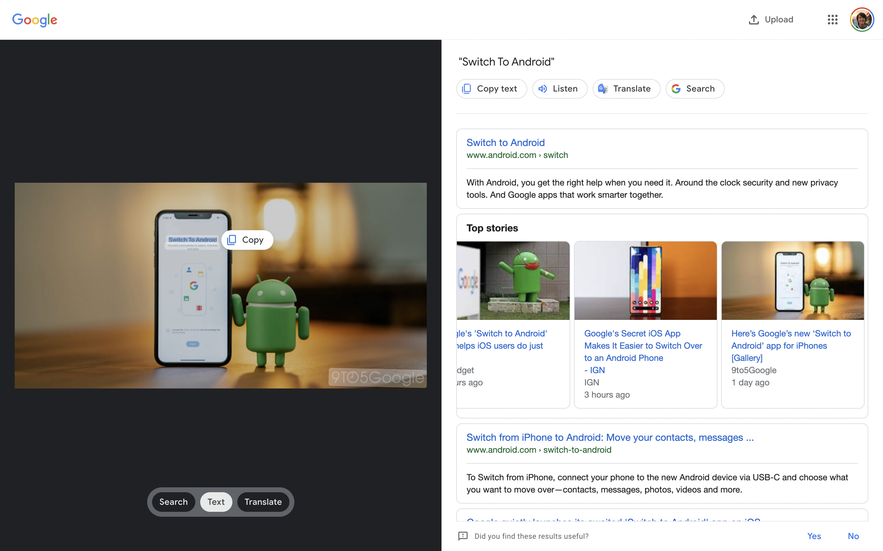 Google Lens Images Search