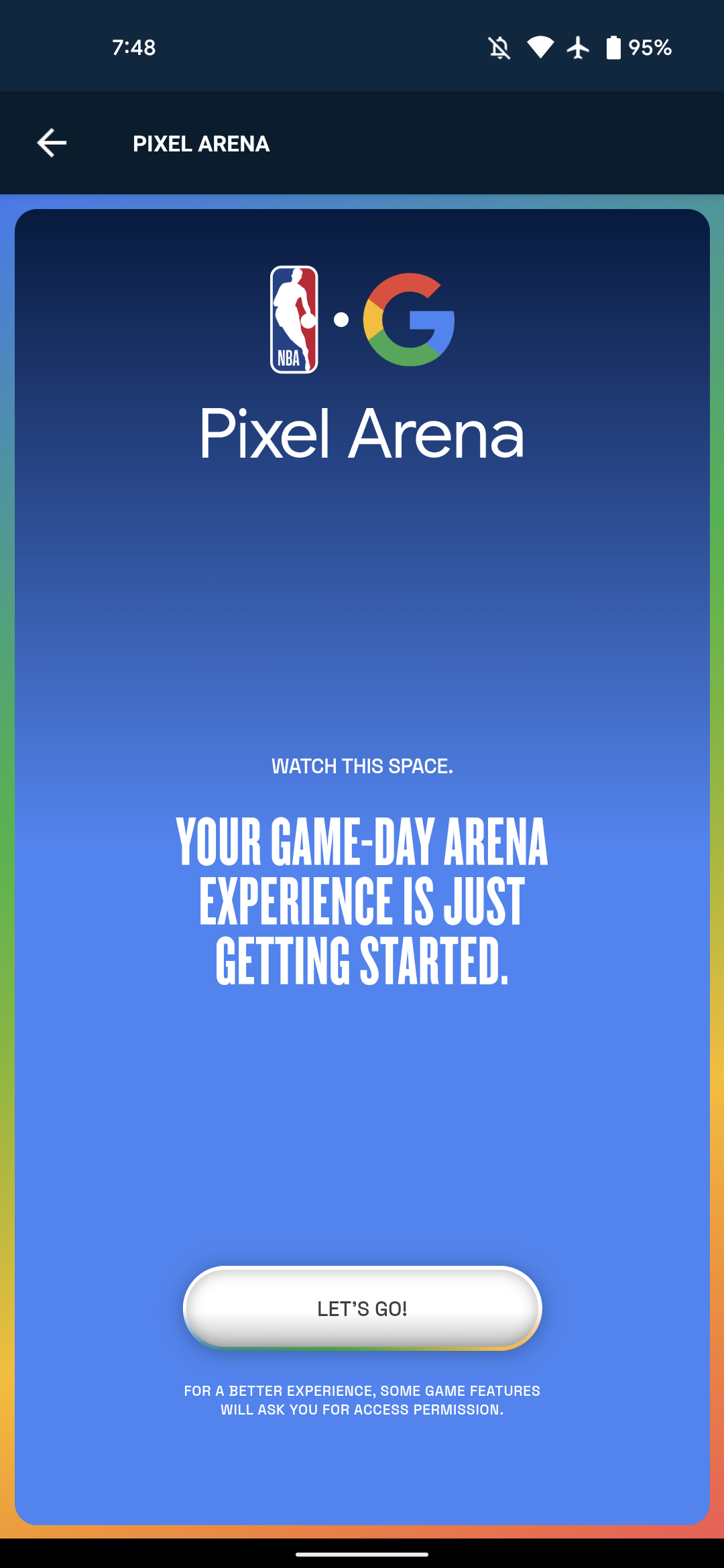 Google NBA Pixel Arena