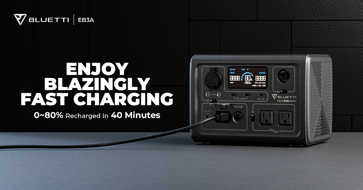 Bluetti EB3A power station