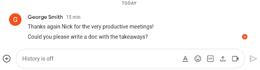 Google Chat Tasks
