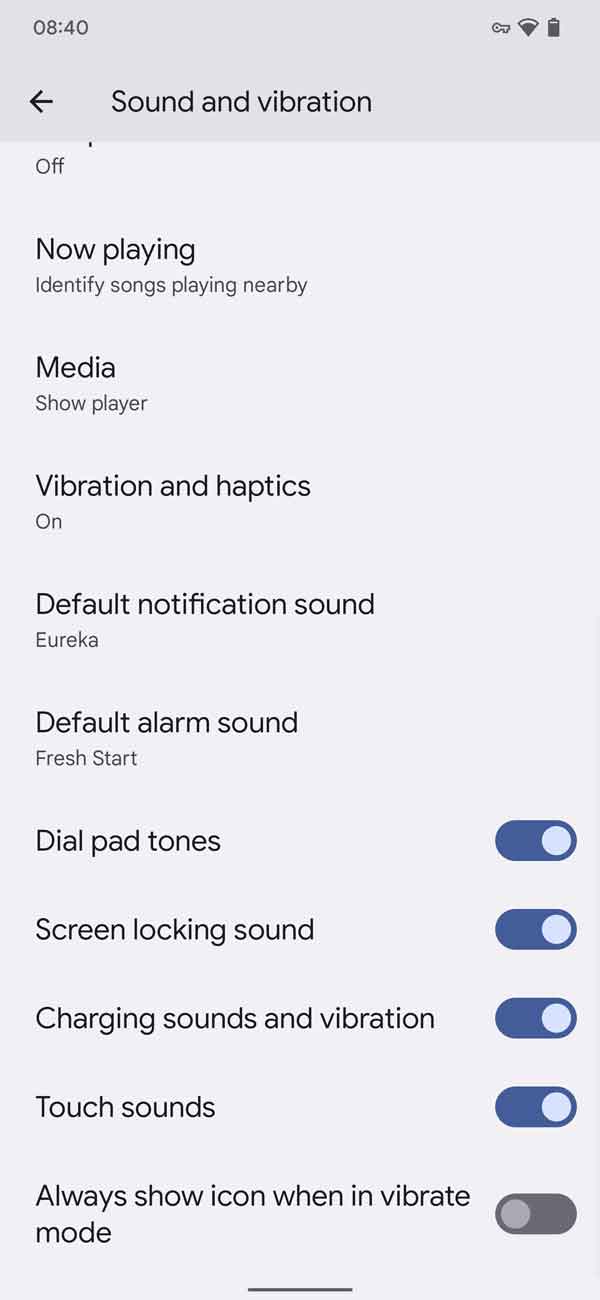vibrate status bar icon toggle