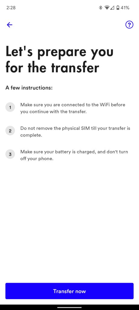 Convert to Visible eSIM Android SIM Card
