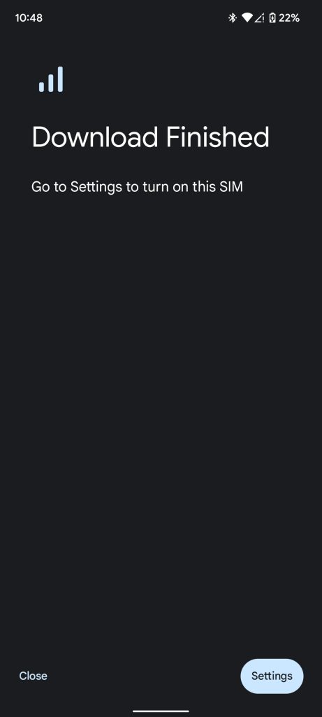 esim not working android visuble