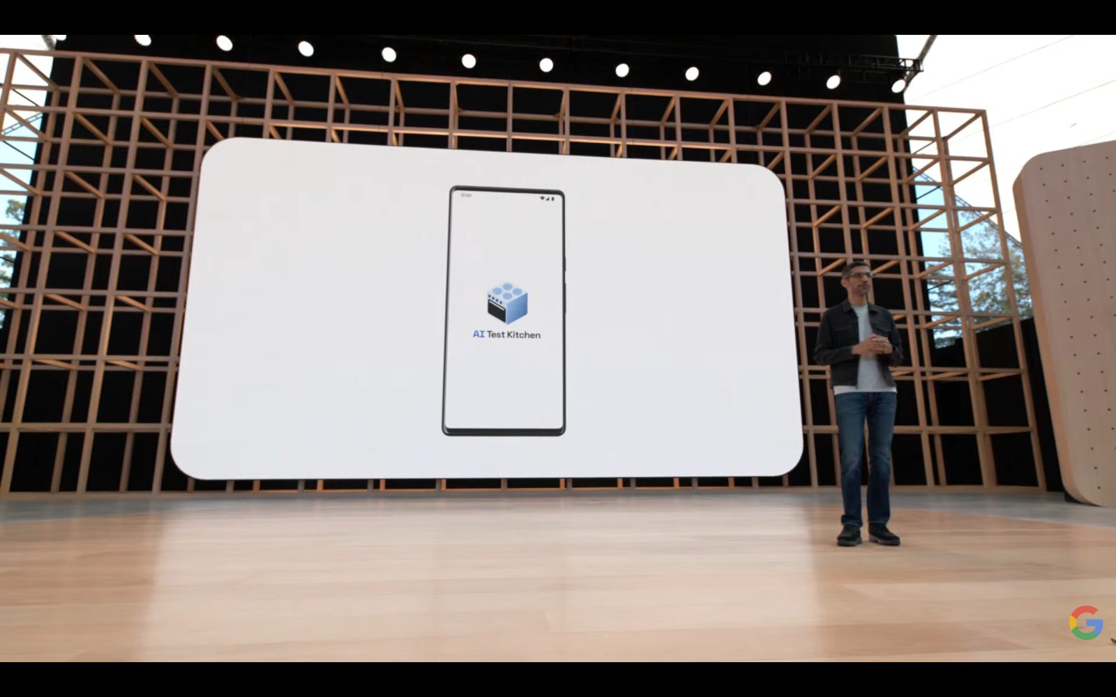 AI Test Kitchen app at Google I/O