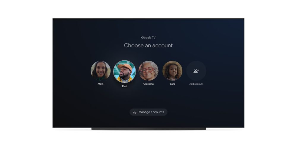 google tv profiles