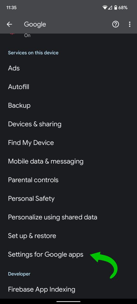 Driving Mode settings