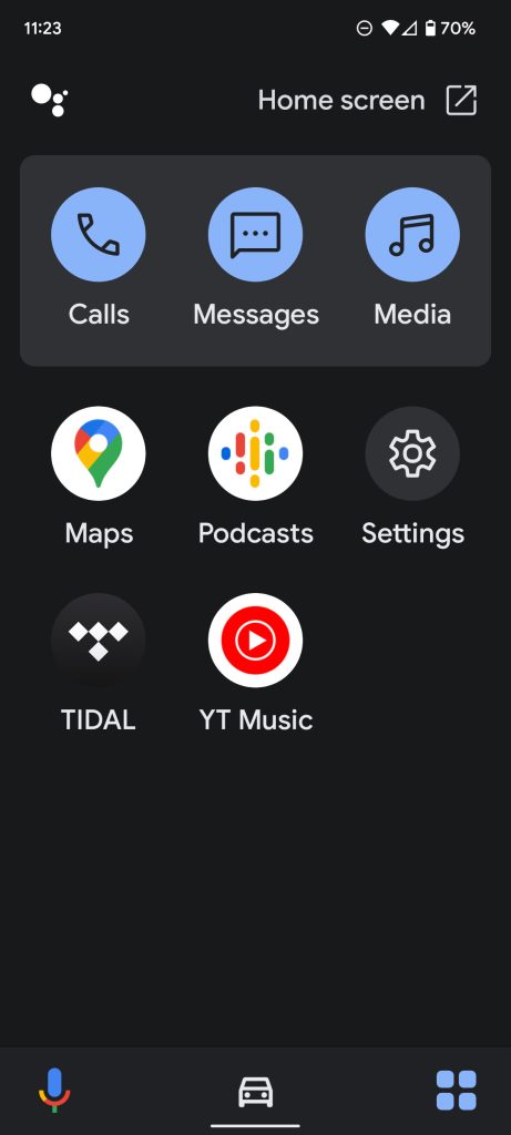 Driving Mode replace Android Auto