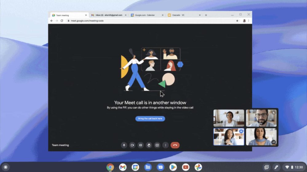 Google Meet Chrome PiP