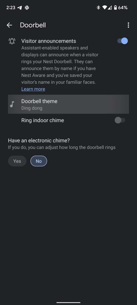 Nest Doorbell ringtones