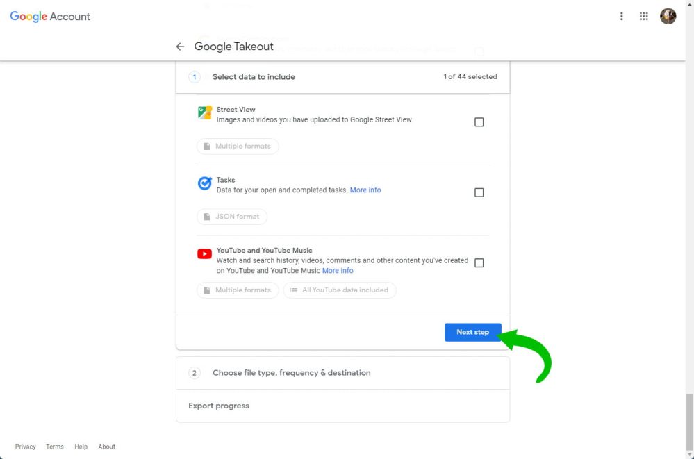 Download Google Hangouts data