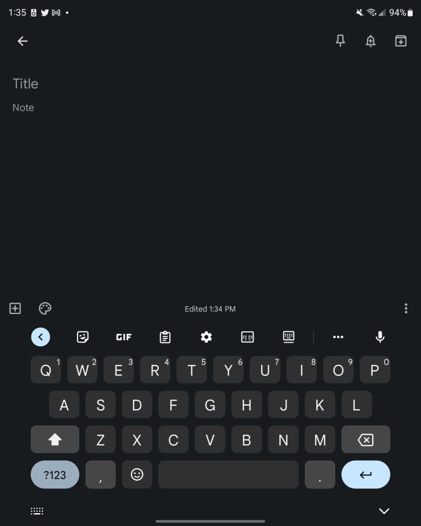 gboard split keyboard layout galaxy z fold 3