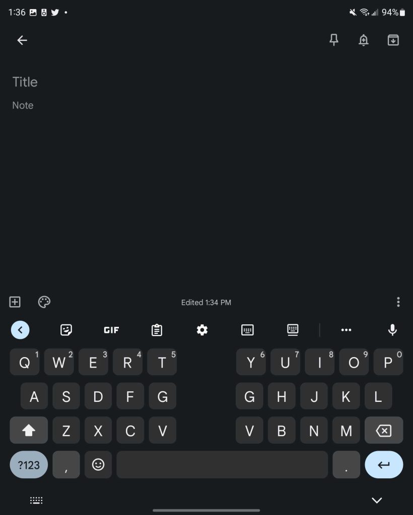 gboard split keyboard layout galaxy z fold 3