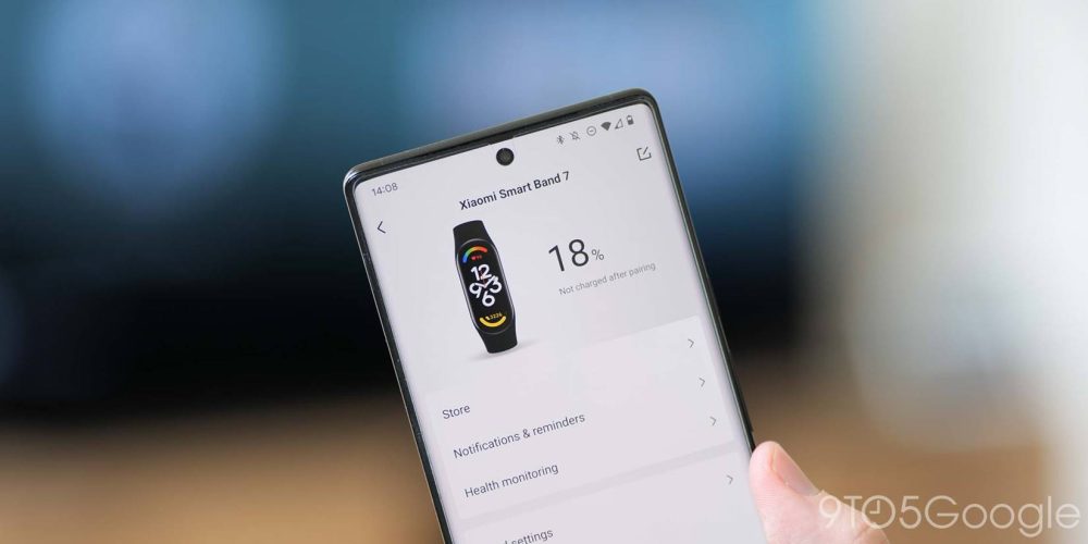 Zepp Life app with Xiaomi Mi Band 7 data