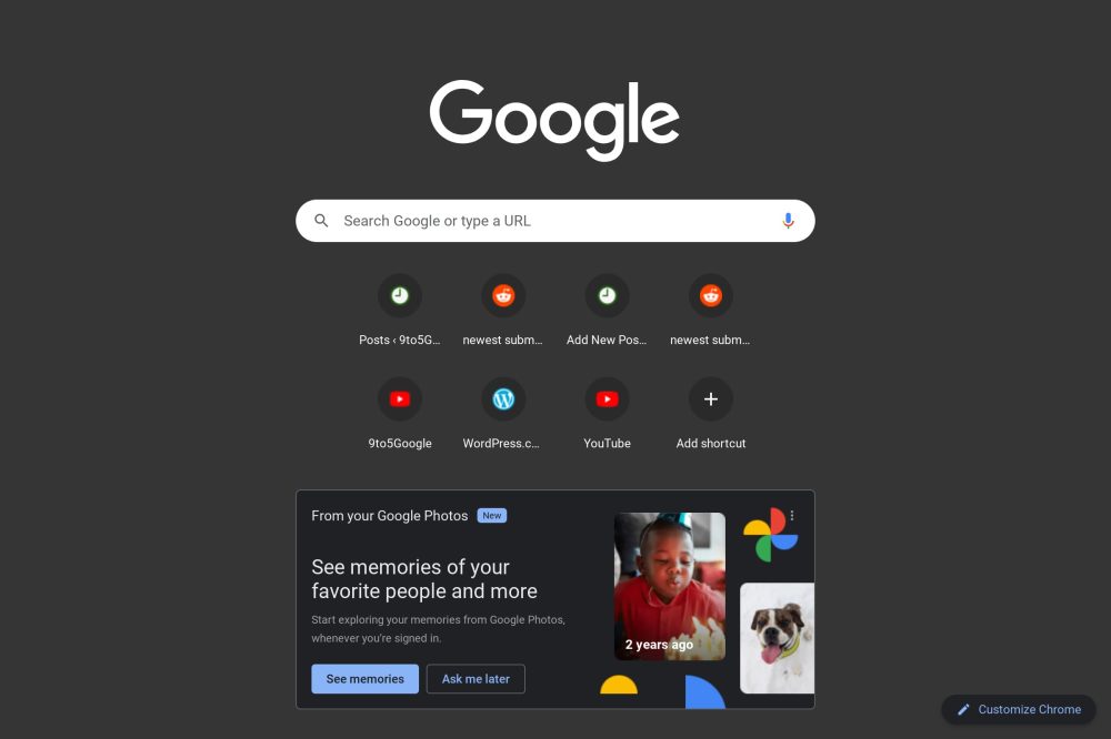Chrome Google Photos