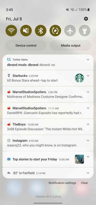 One UI 4 Notifications