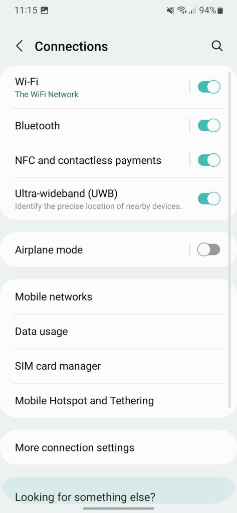 One UI 5 UWB Toggle
