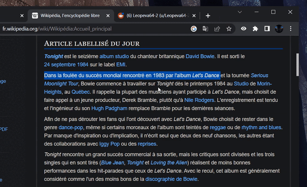 google translate partial chrome bubble