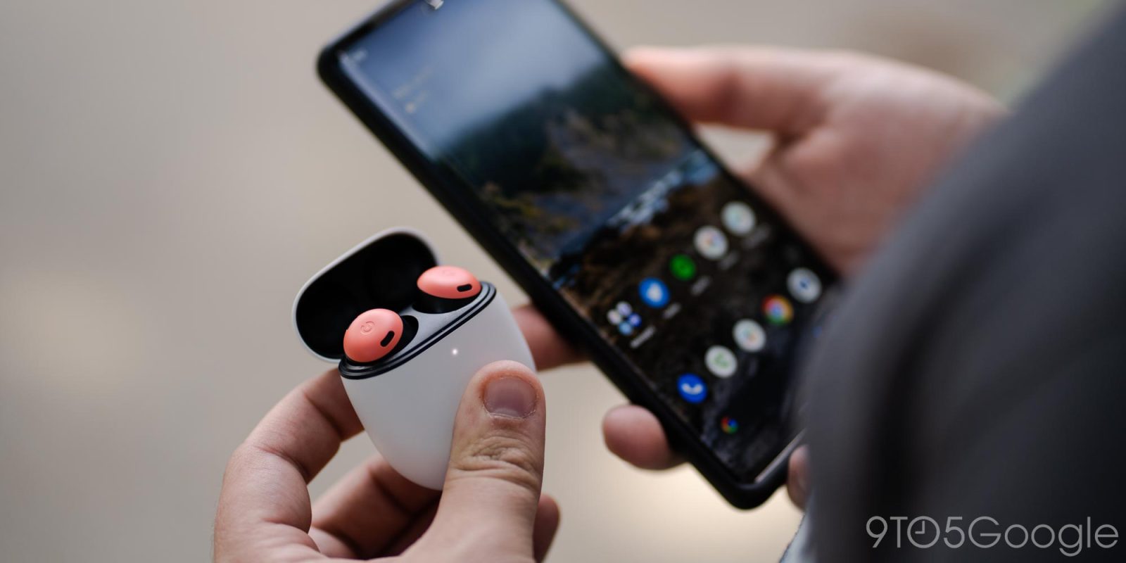 google pixel buds pro coral orange