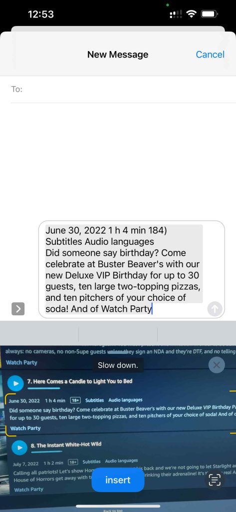 iOS 16 Keyboard OCR