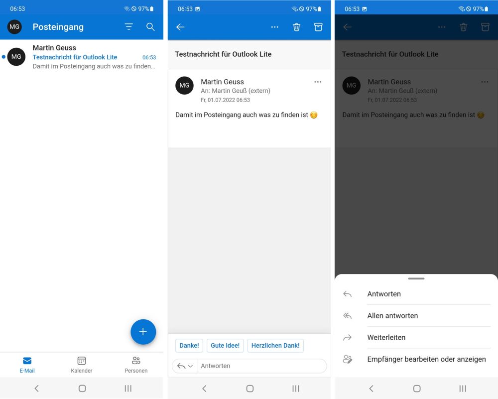 microsoft outlook lite app