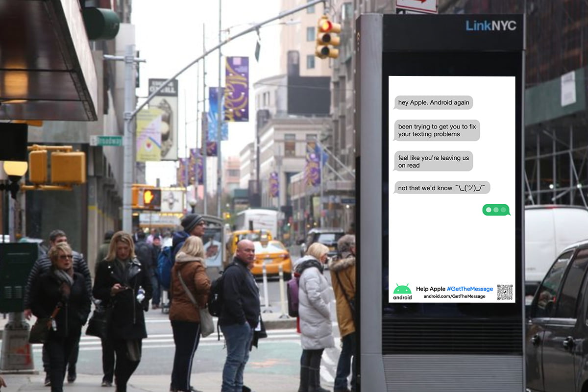 Google Apple Message NYC