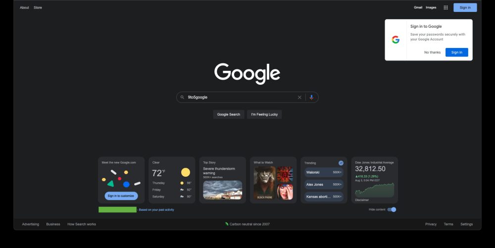 Google Search cards